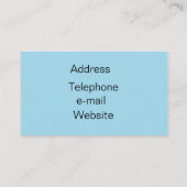 Carte De Visite   Vintage. Roses bleus. (Dos)