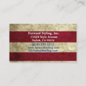 Carte de visite vintage Russe Américain (Dos)