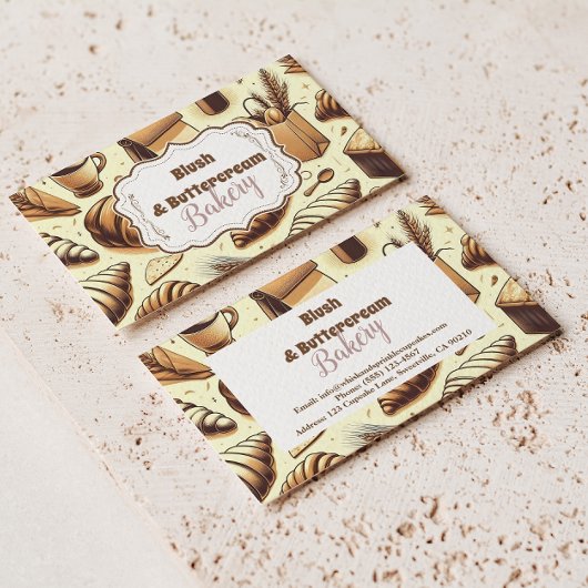 Carte De Visite Vintage Rustic Bakery