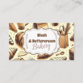 Carte De Visite Vintage Rustic Bakery (Devant)