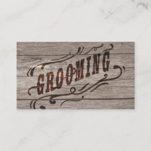 Carte De Visite Vintage rustique (Devant)