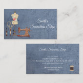 Carte De Visite Vintage Seamstress (Devant / Derrière)