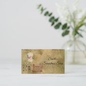 Carte De Visite Vintage Seamstress (Debout devant)