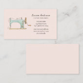 Carte de visite vintage Seamstress (Devant / Derrière)