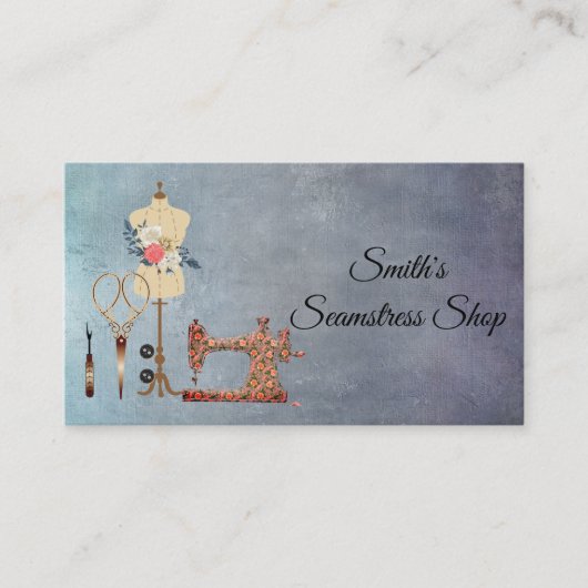 Carte De Visite Vintage Seamstress (Devant)