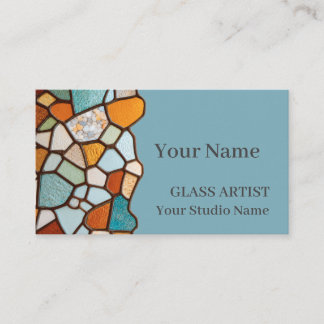 Carte De Visite Vintage Stained Glass Mosaic Business Card