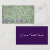 Carte De Visite Vintage Style Personalized (Devant / Derrière)