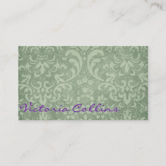 Carte De Visite Vintage Style Personalized (Devant)