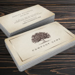 Carte De Visite Vintage Vieux Chêne Élégant<br><div class="desc">Faites une bonne première impression avec ces élégants cartes de visite de chêne. L'identité parfaite pour une variété d'entreprises ou de cartes d'appel personnelles.</div>