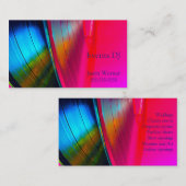 Carte De Visite Vinyl Records magenta (Devant / Derrière)