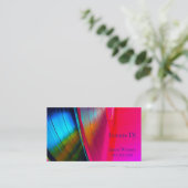 Carte De Visite Vinyl Records magenta (Debout devant)