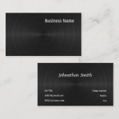 Carte De Visite Vinyle noir (Devant / Derrière)