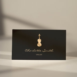 Carte De Visite Viola minimaliste or Élégant