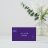 Carte De Visite Violet (Debout devant)