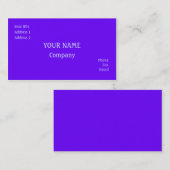 Carte De Visite Violet (Devant / Derrière)