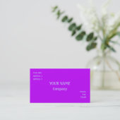 Carte De Visite Violet (Debout devant)
