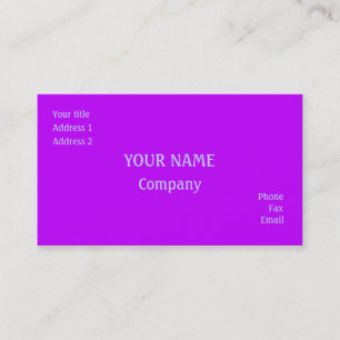 Carte De Visite Violet
