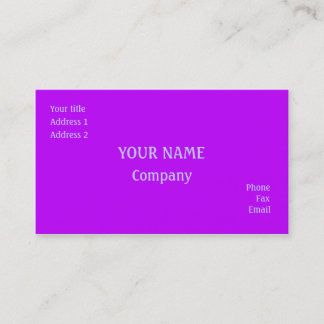 Carte De Visite Violet