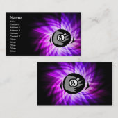 Carte De Visite Violet 8 billes (Devant / Derrière)