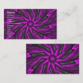 Carte De Visite Violet Abstrait (Devant / Derrière)