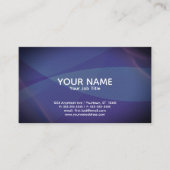 Carte De Visite Violet and Blue Abstract Generic Adaptable (Devant)
