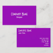 Carte de visite violet arc-en-ciel (Devant / Derrière)