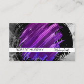 Carte De Visite Violet Artistique brossé | Brosse (Devant)