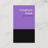 Carte De Visite violet audace concevoir votre propre code QR (Dos)