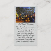 Carte De Visite Violet Bleu Orange Dans Mémoire Amour Souvenir (Devant)