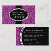 Carte de visite violet d'Orlee (Devant / Derrière)