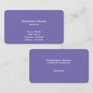 Carte de visite violet simple