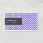 Carte De Visite Violet violet moderne ZigZag Chevron Motif (Dos)