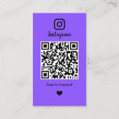 Carte de visite violette pour agent immobilier sur (Dos)