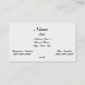 Carte De Visite Violinistic (Dos)