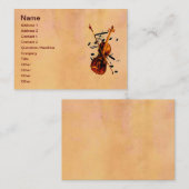 Carte de visite violon (Devant / Derrière)