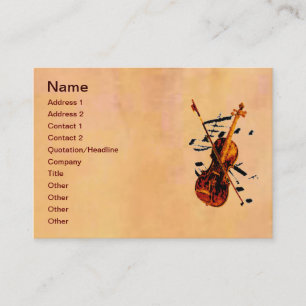 Carte de visite violon