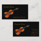 Carte de visite violon (Devant / Derrière)