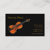 Carte de visite violon (Dos)