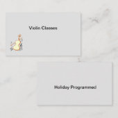 Carte de visite violon (Devant / Derrière)