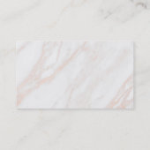 Carte De Visite violon de feuille d'or faux sur marbre (Dos)