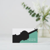 Carte De Visite Violon enseignant Joueur Studio Musique Musicien (Debout devant)
