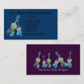 Carte De Visite Violon et alto colorés (Devant / Derrière)