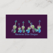 Carte De Visite Violon et alto colorés (Dos)