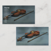 Carte De Visite Violon et arc (Devant / Derrière)