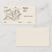 Carte De Visite violon juste un petit violon ! (Devant / Derrière)