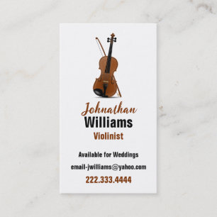 Carte de visite violoniste