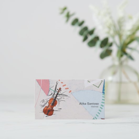 Carte de visite violoniste (Debout devant)