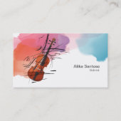 Carte de visite violoniste (Devant)
