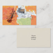 Carte de visite violoniste (Devant / Derrière)