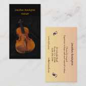 Carte De Visite Violoniste (Devant / Derrière)